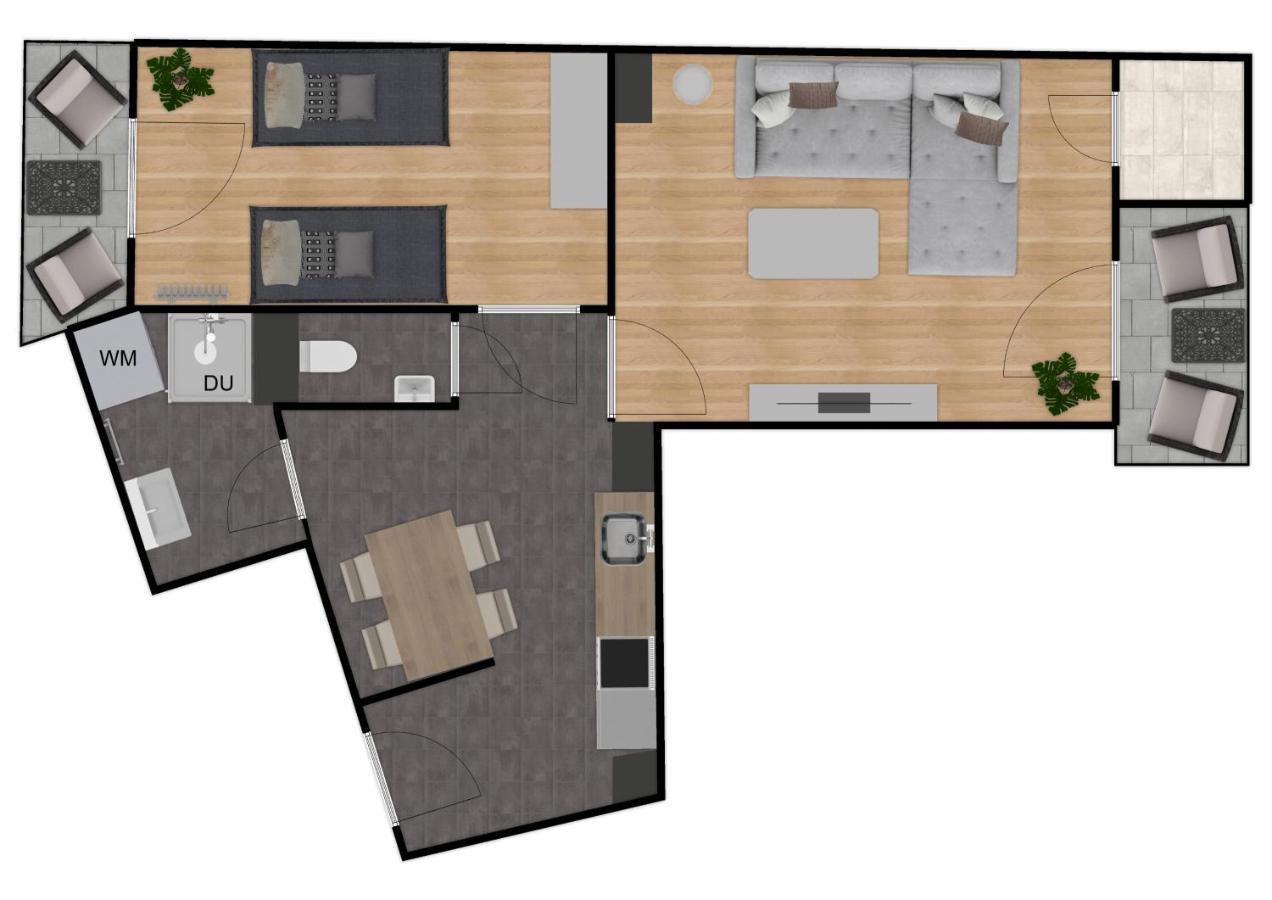 Smarte Dachgeschosswohnung Mit 2 Terrassen Direkt Am Hauptbahnhof 维也纳 外观 照片